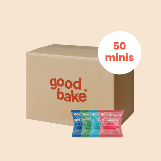 Stock up with our Munch Stash bundle. A generous mix of crunchy brownie bites for families, offices, and serious snackers. Gluten-free and nut-free.
